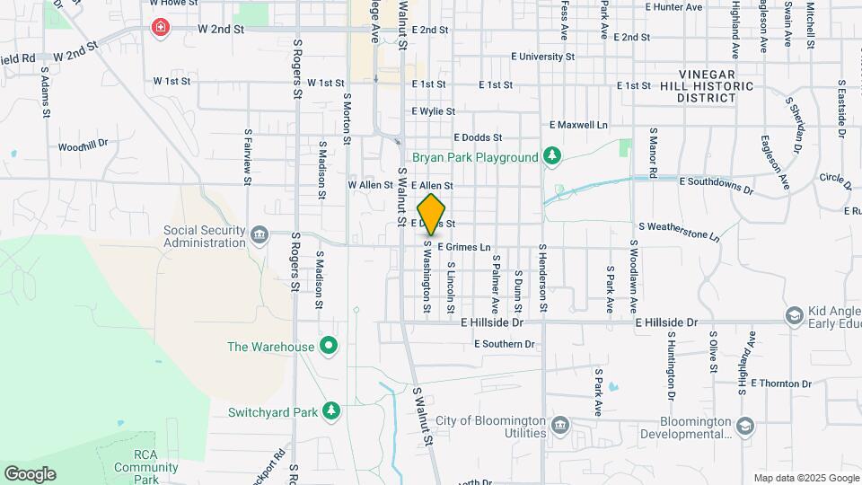1113 S Washington St Map and Location Details