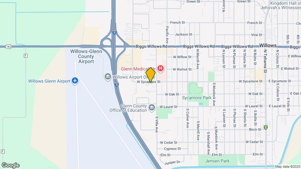 1230 W Sycamore St Mapa y Detalles de la Ubicación