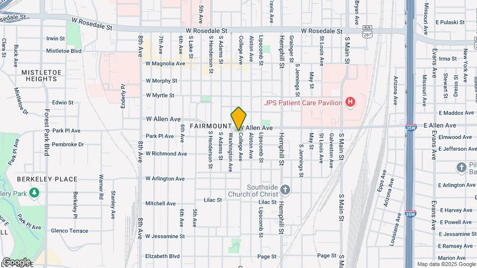1710 College Ave Map and Location Details
