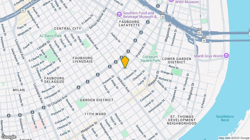 2034 Prytania St Mapa y Detalles de la Ubicación