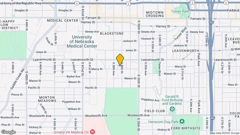 824 S 38th St Map and Location Details