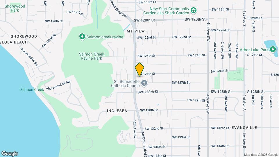 12614 Ambaum Blvd SW Map and Location Details