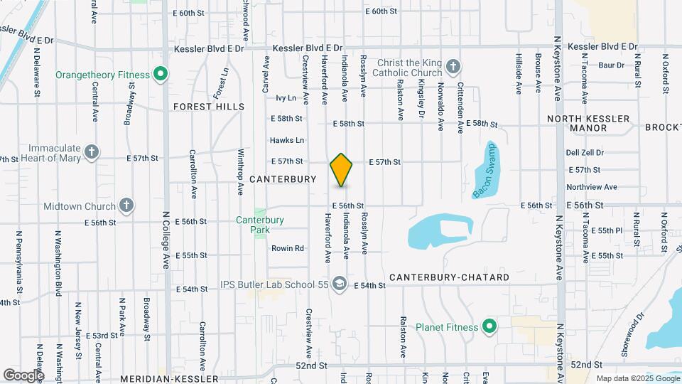 5608 Indianola Ave Map and Location Details