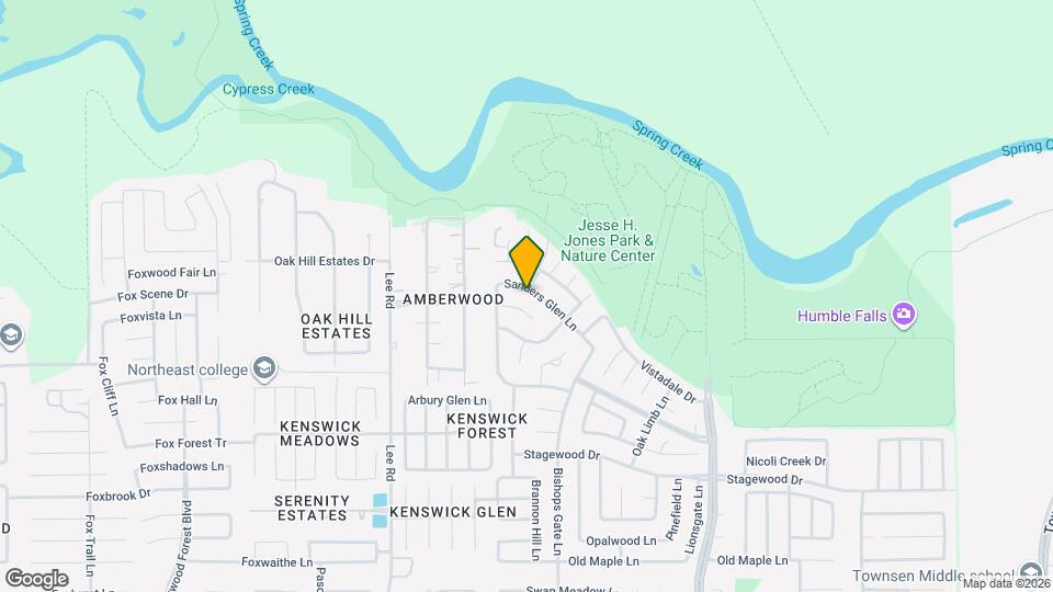 8102 Sanders Glen Ln Map and Location Details