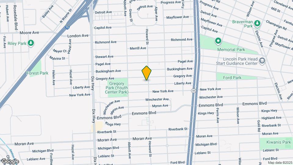 1608 Liberty Ave Map and Location Details