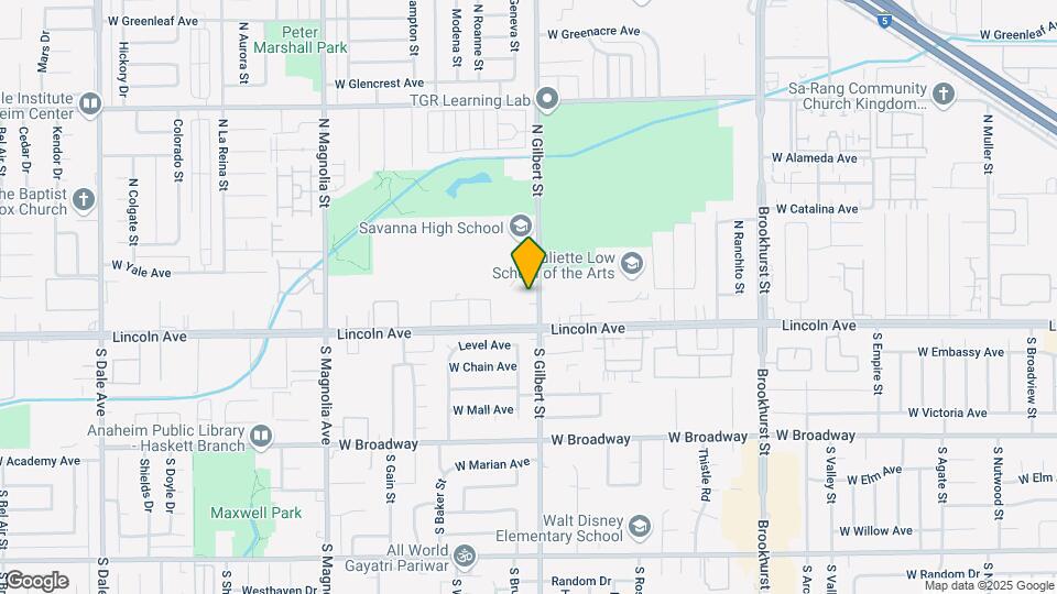 125 N Gilbert St Map and Location Details