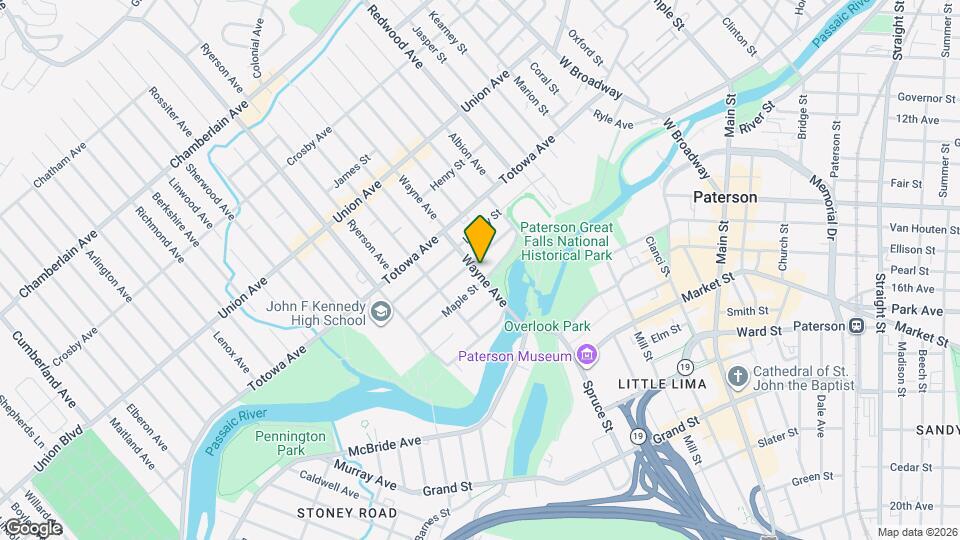 46 Wayne Ave Map and Location Details