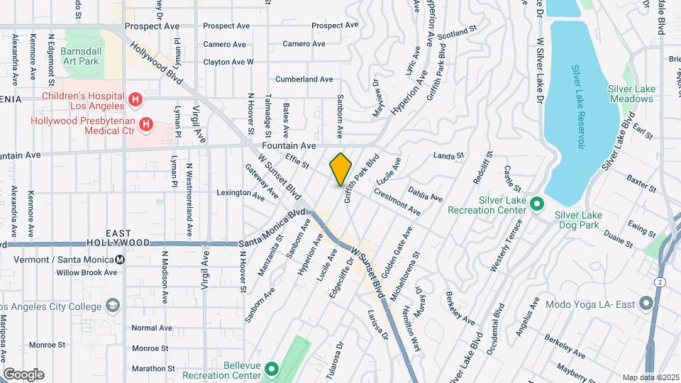 1163-65 Hyperion Ave Mapa y Detalles de la Ubicación
