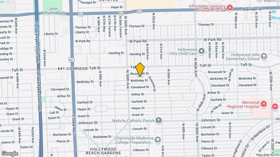 5405 McKinley St Map and Location Details