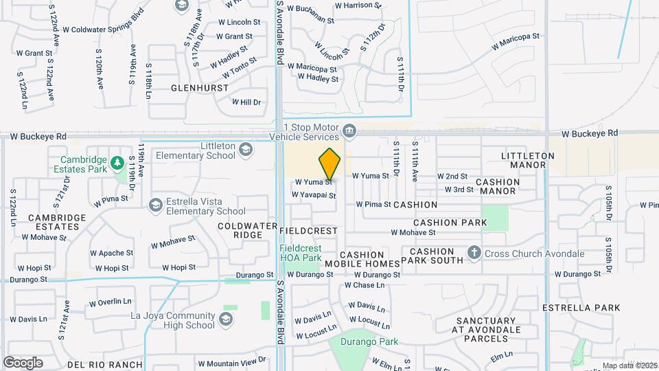 11365 W Yuma St Map and Location Details
