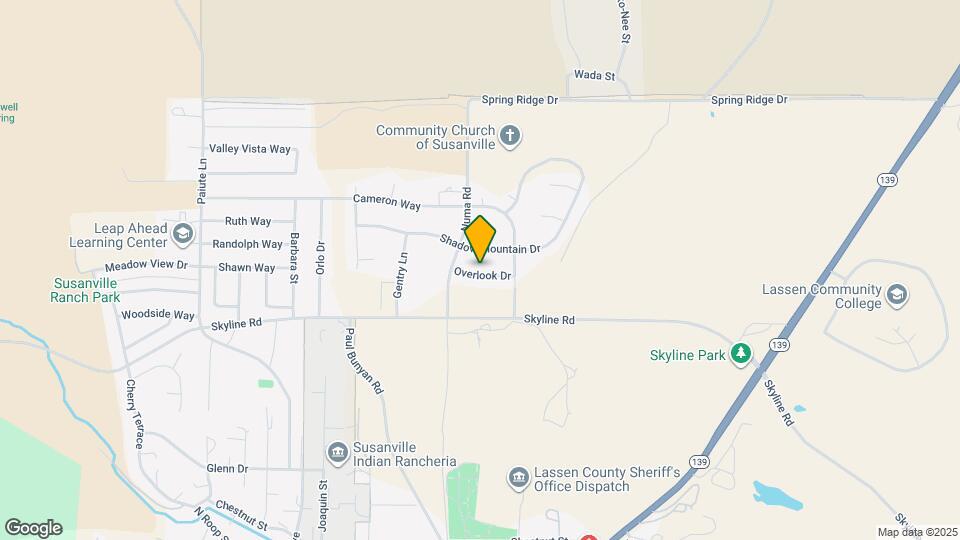 1115 Overlook Dr Map and Location Details