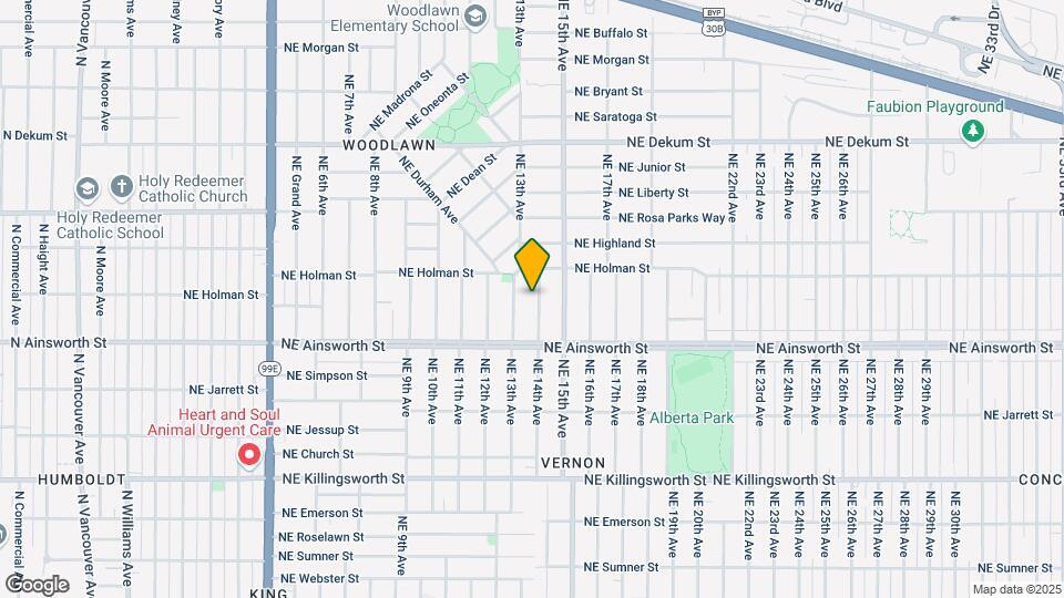 6201 NE 14th Ave Map and Location Details