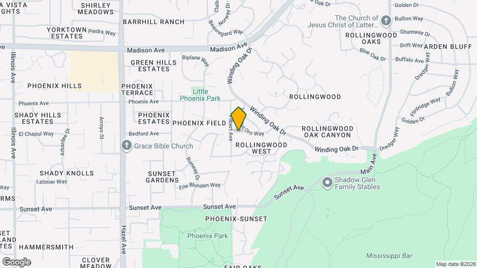 5125 Vista Del Oro Way Map and Location Details