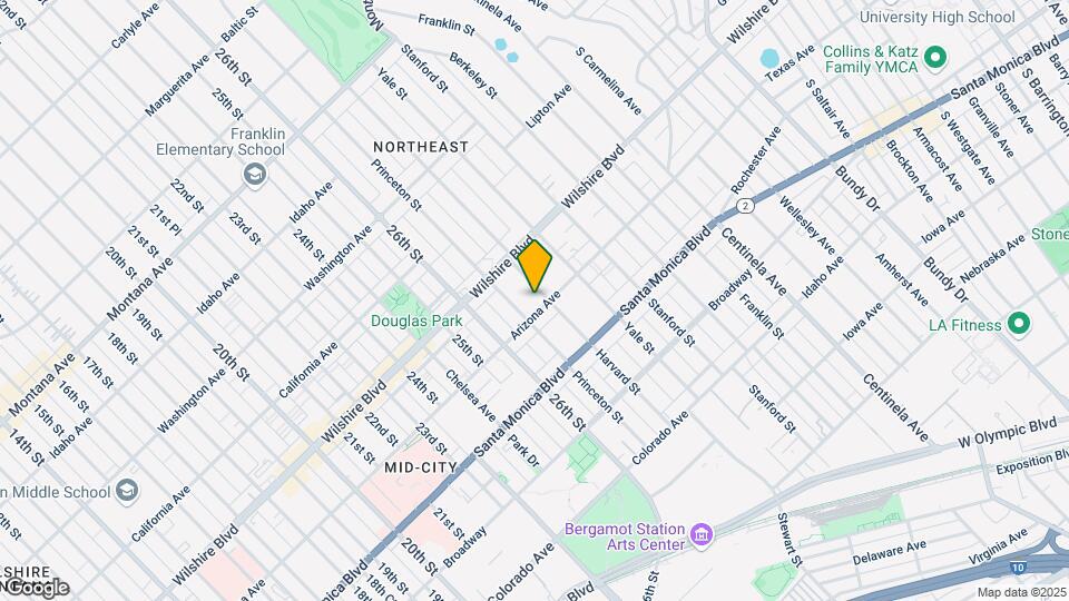2717 Arizona Ave Map and Location Details