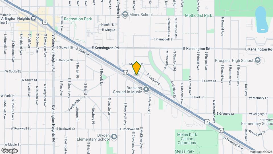 1208 E Northwest Hwy Map and Location Details