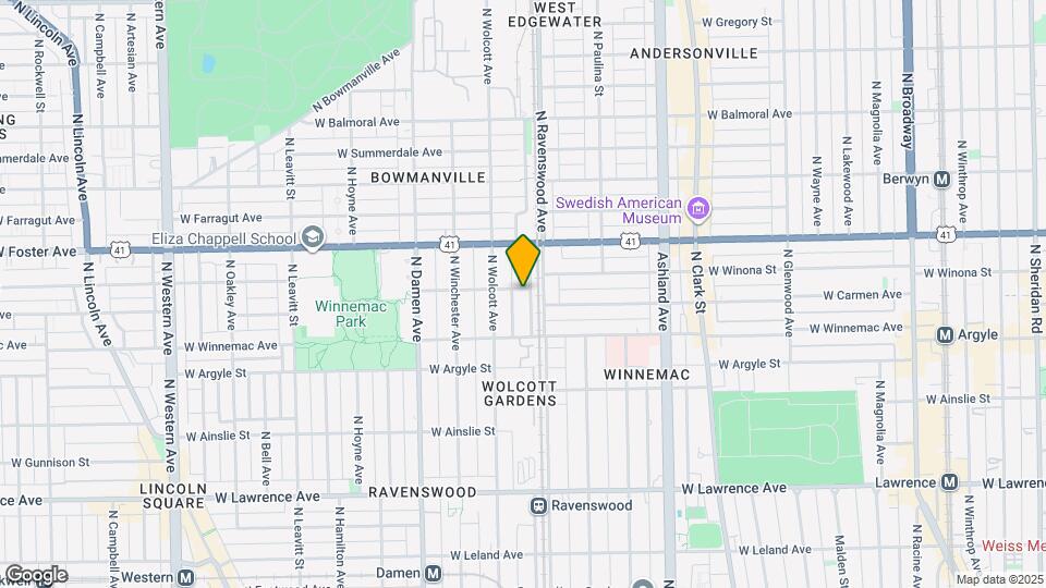 1813 W Winona St, Unit 1921 -1931-G Map and Location Details