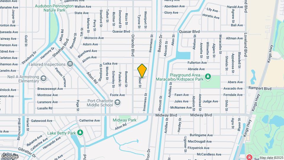 1492 Abel St Map and Location Details