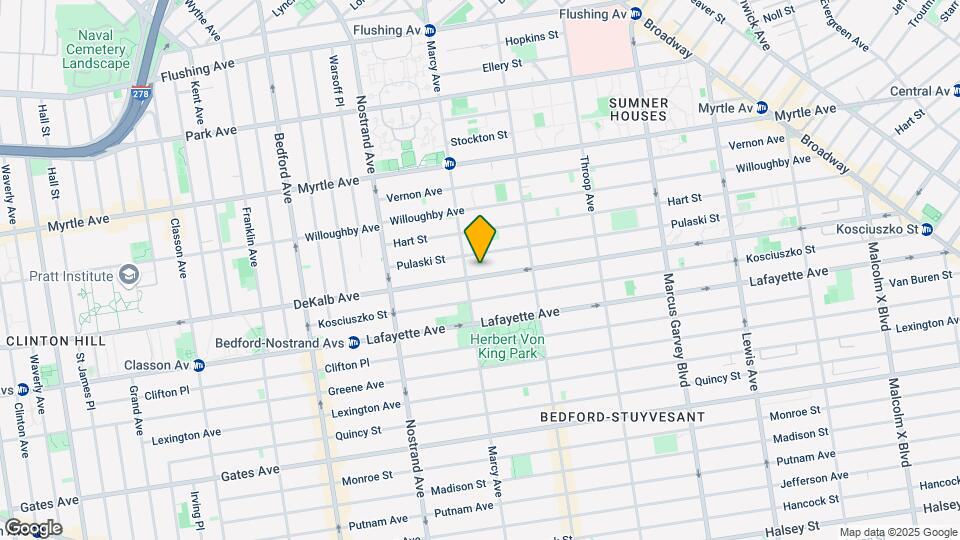 701 DeKalb Ave Map and Location Details