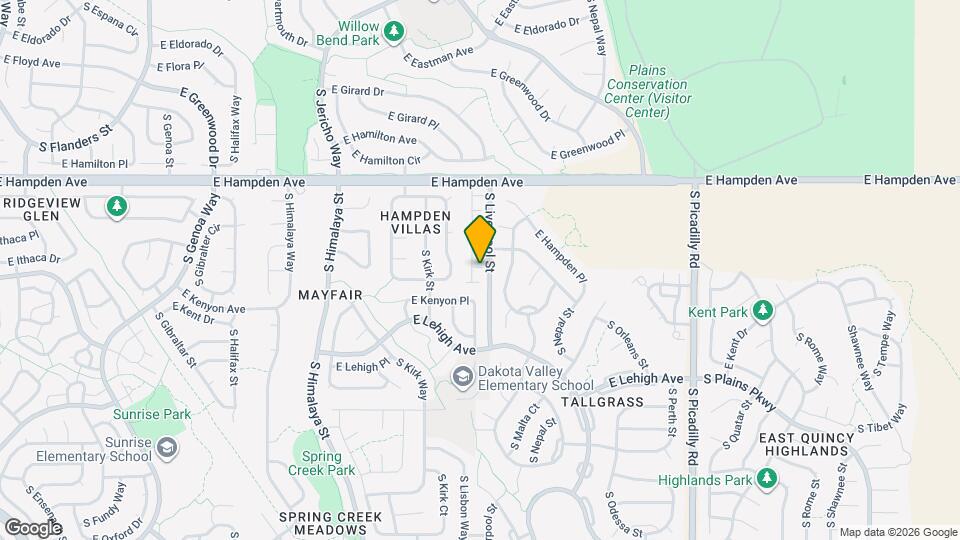 3662 S Lisbon Ct Map and Location Details