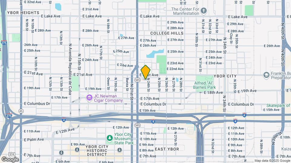 2218 E 20th Ave Map and Location Details