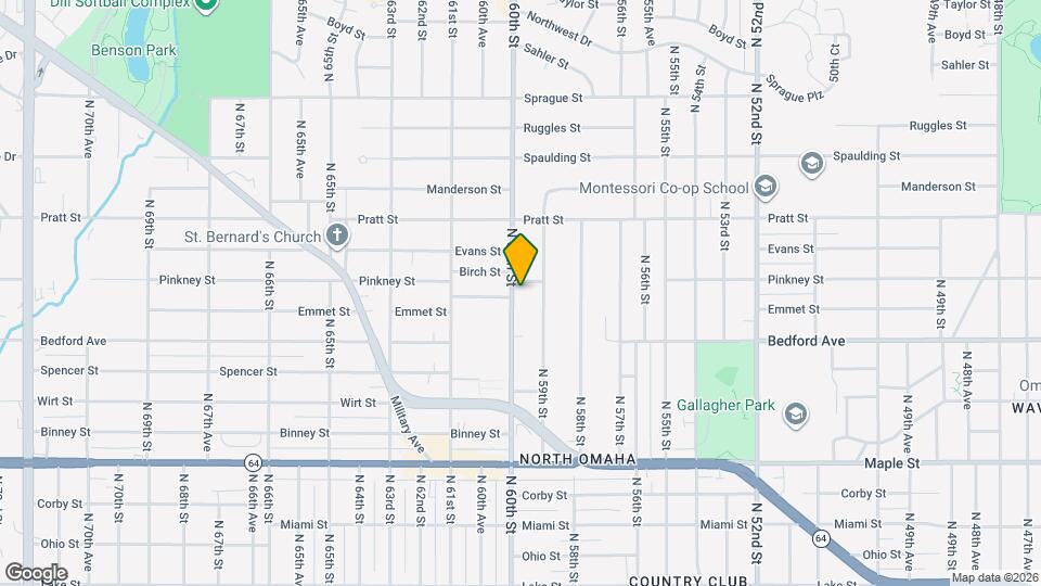 3451 N 60th St Map and Location Details