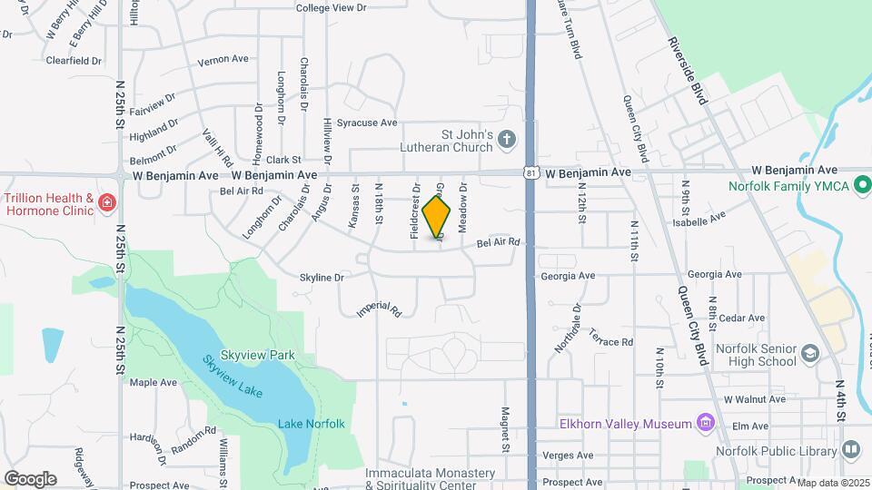 1600 Bel Air Rd Mapa y Detalles de la Ubicación