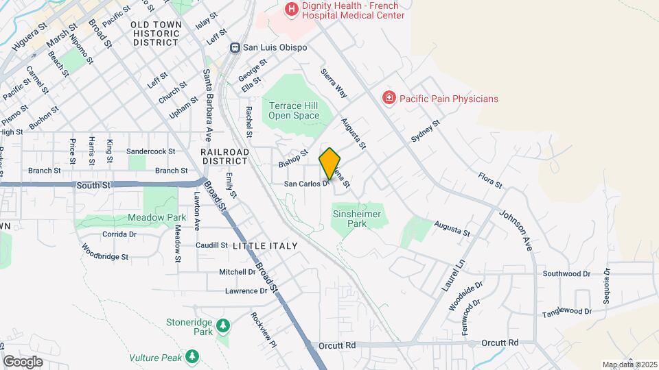 1179 San Carlos Dr Map and Location Details