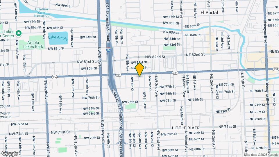 7815 NW 4th Ave Map and Location Details