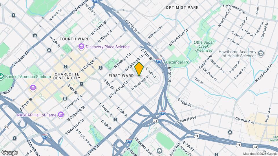 634 E 9th St Map and Location Details