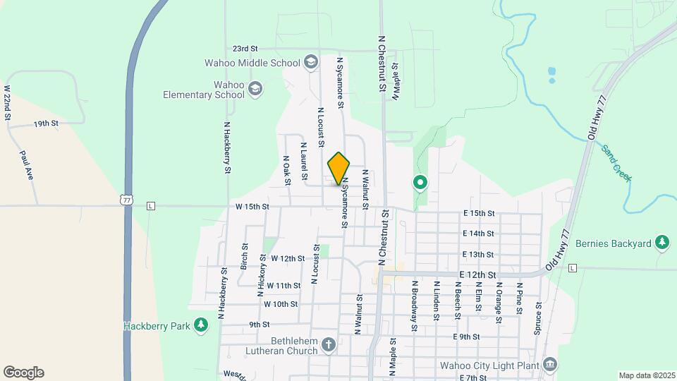 1553 N Sycamore St Map and Location Details