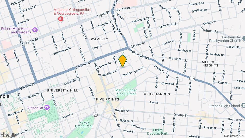 2306 Pendleton St Map and Location Details