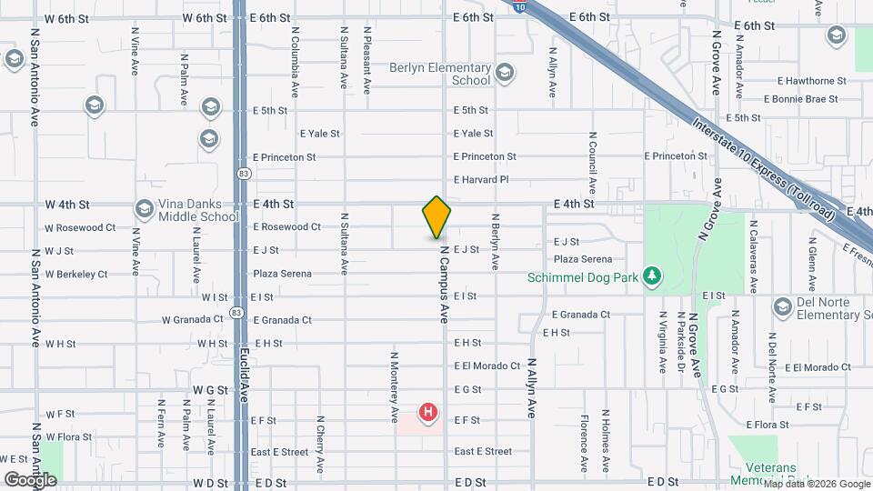 661 E J St Map and Location Details