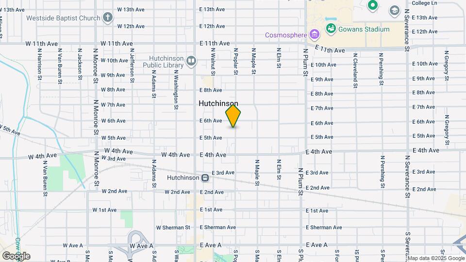 511 N Poplar St Map and Location Details