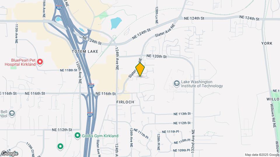 12515 NE 117th Pl Map and Location Details