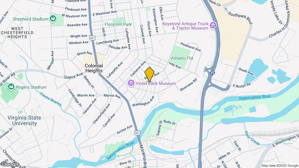 321 Jefferson Ave Map and Location Details