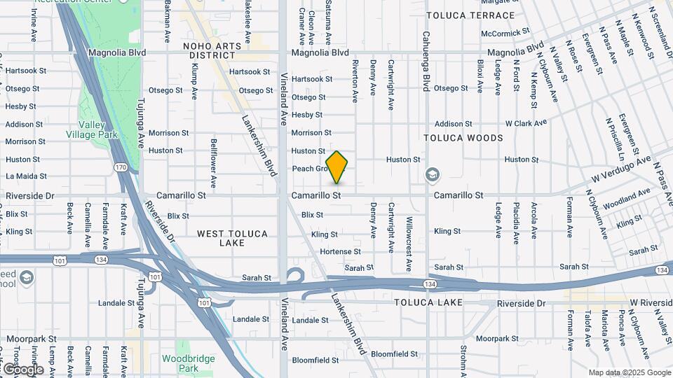10833-10835 Camarillo St Map and Location Details