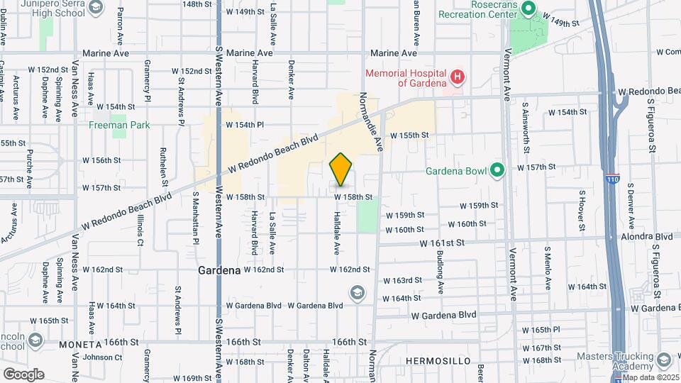 15726 Halldale Ave Map and Location Details