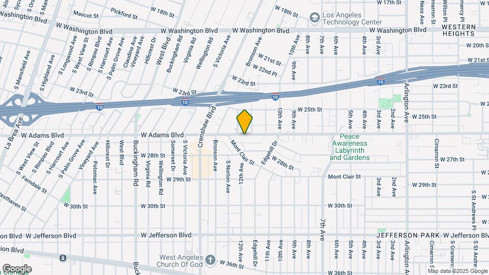 4220 1/2 W Adams Blvd Map and Location Details