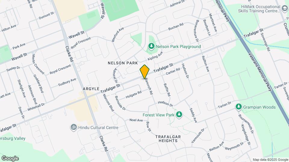 173 Bancroft Rd Map and Location Details