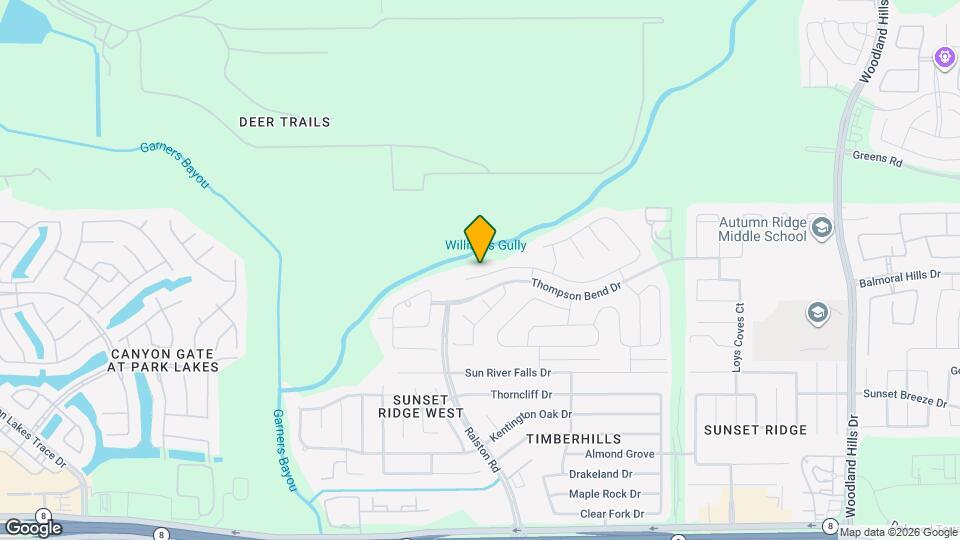 10631 Hillside Creek Dr Mapa y Detalles de la Ubicación