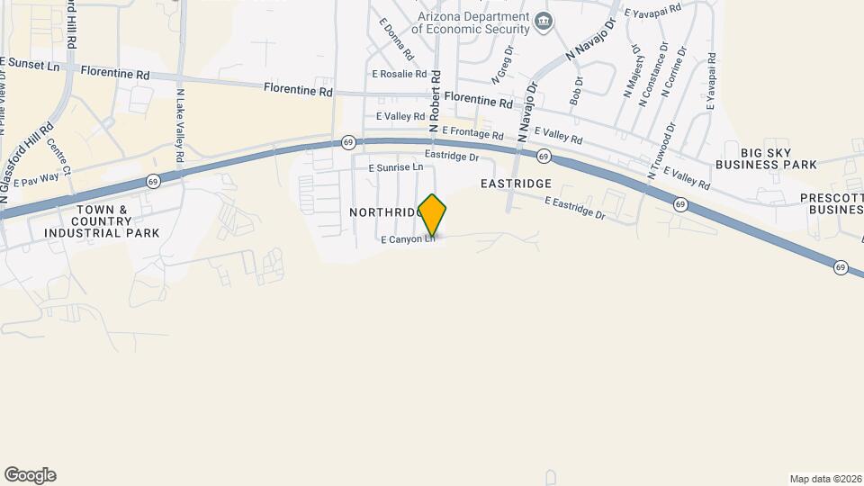8201 E Canyon Ln Map and Location Details