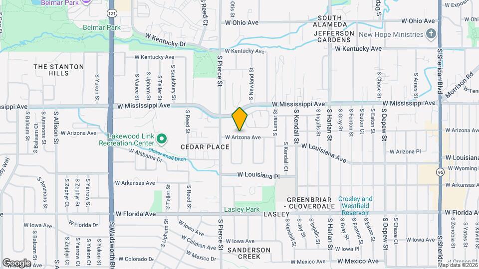 6675 W Arizona Ave Map and Location Details