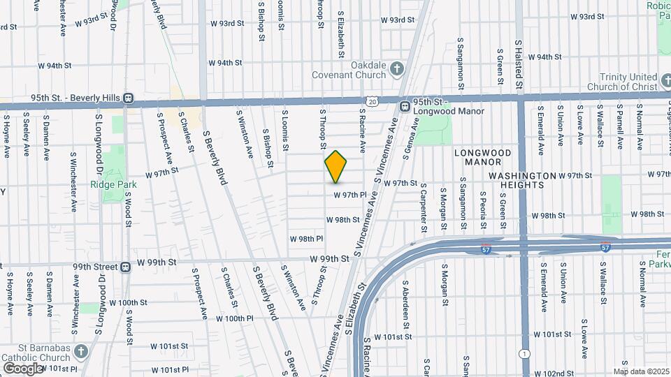 1244 W 97th Pl Map and Location Details