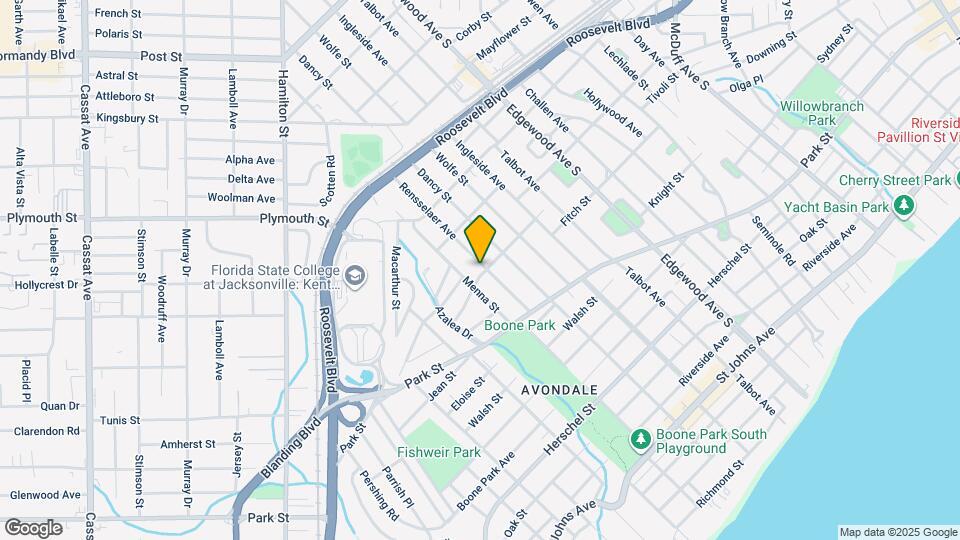 1358 Rensselaer Ave Map and Location Details