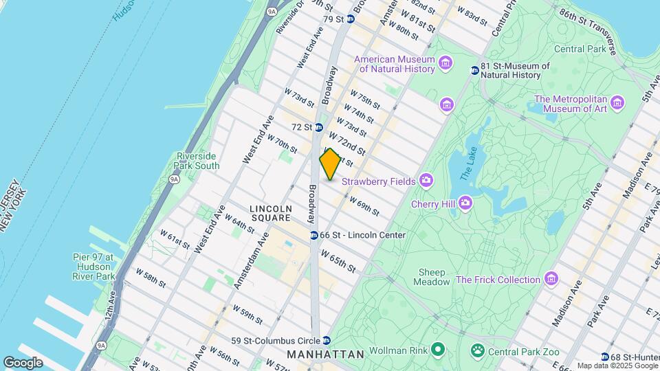129 W 69th St Mapa y Detalles de la Ubicación
