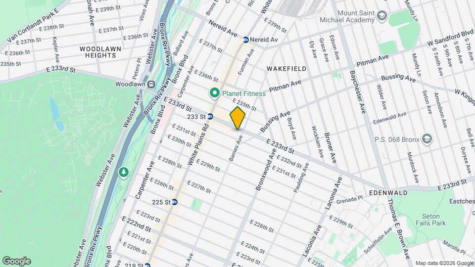 776 E 233rd St Mapa y Detalles de la Ubicación