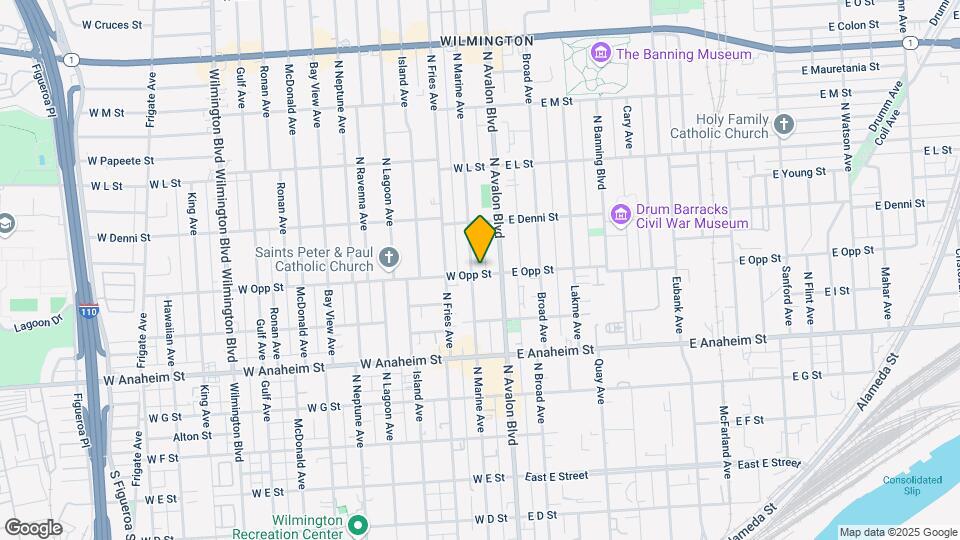 1010-1014 N Marine Ave Mapa y Detalles de la Ubicación