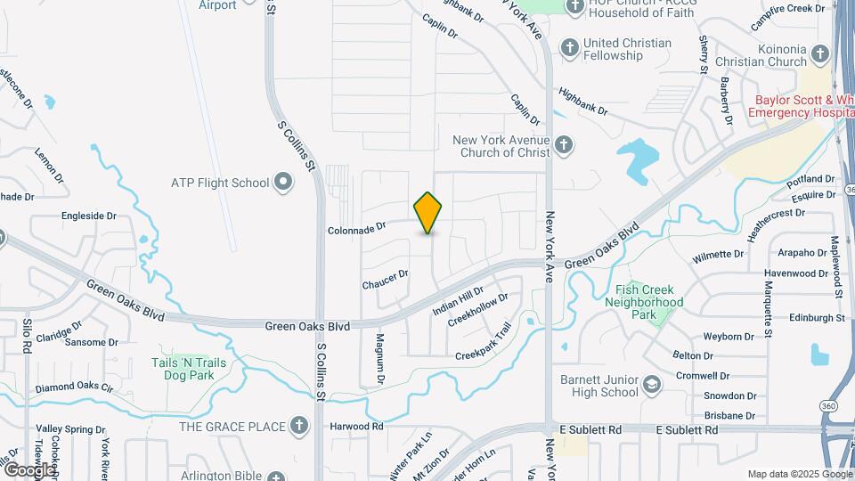 5520 Creek Valley Dr Map and Location Details