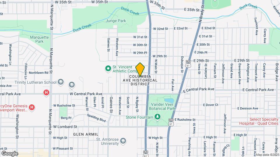 328 W Columbia Ave Map and Location Details