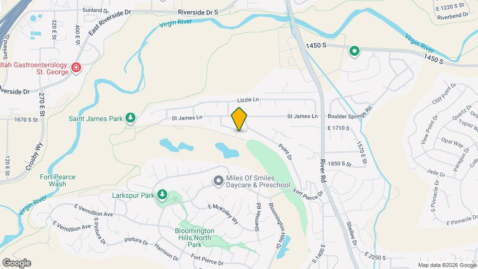 1076 E 1720 S Map and Location Details